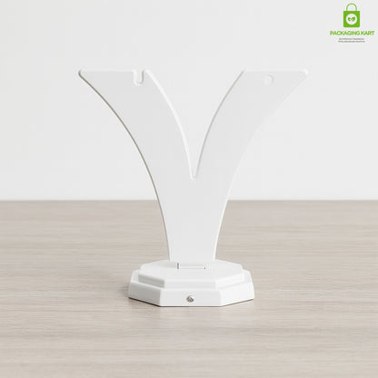 Minimalist White Earring Holder – Y Shape Jewelry Organizer