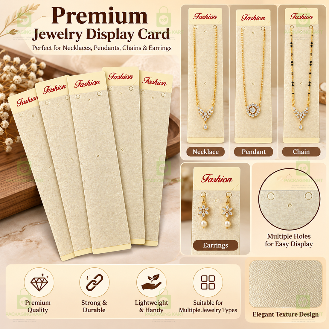 Fashion Jewellery Cards for Chain Pendant and Mangalsutra