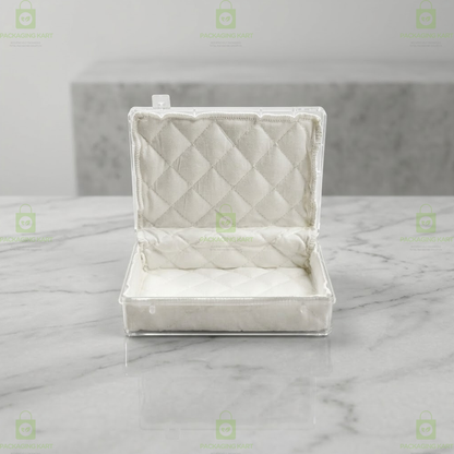 Soft Cushion Cotton Jewelry Box for Necklace, Ring & Earring Packing