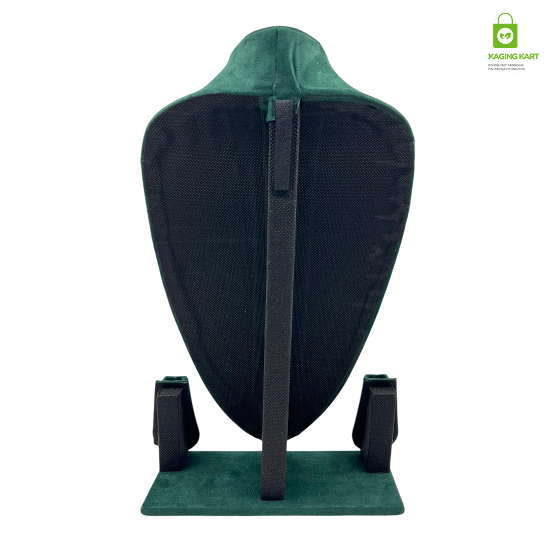 Luxury Velvet Green Jewellery Statue | Showcase Stand