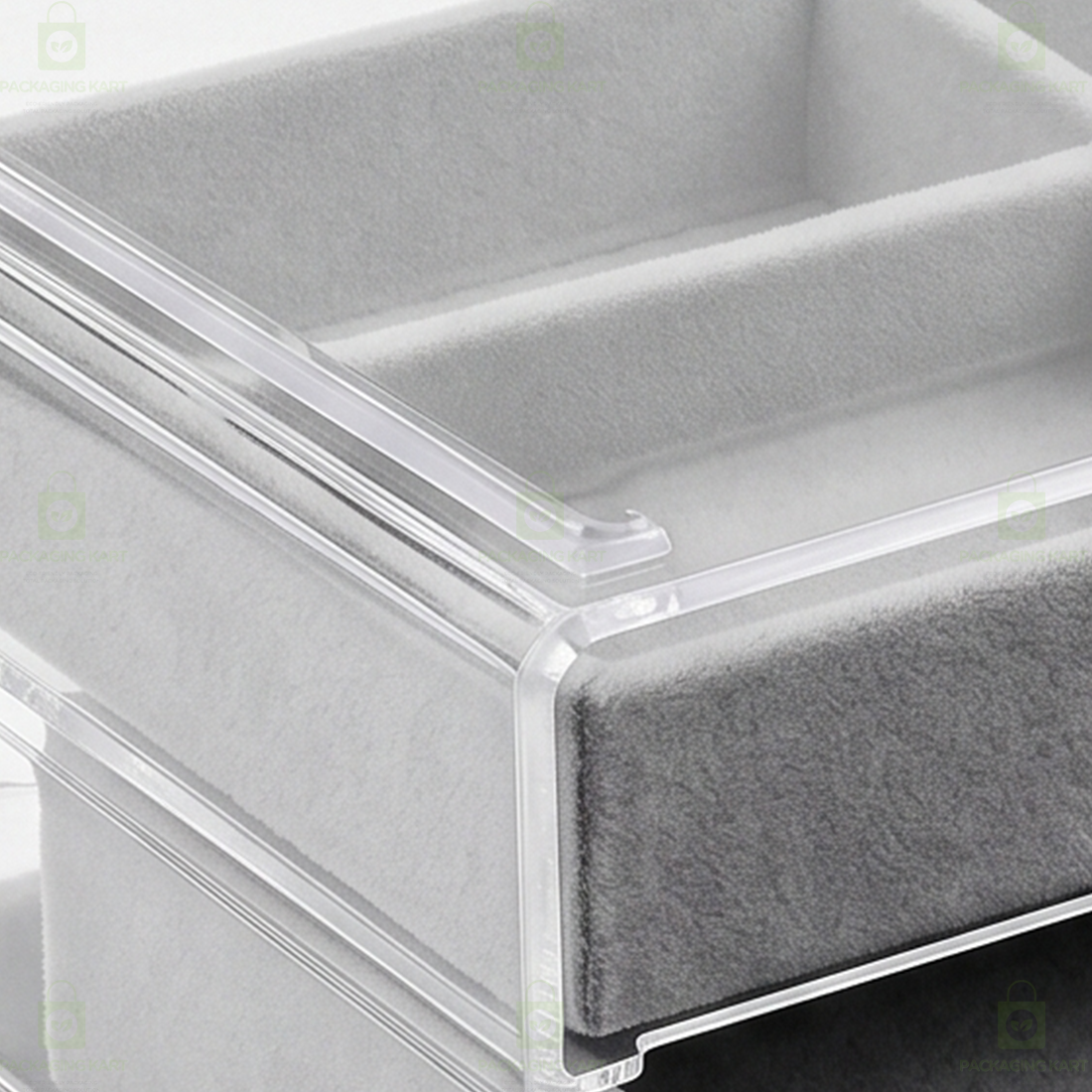 Premium 3 Tier Leather Jewellery Organizer Box with Drawer Storage for Rings, Earrings & Necklaces