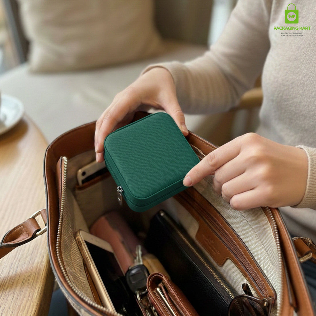 Jewellery Organizer Case for Rings, Earrings, Necklaces & Bracelets