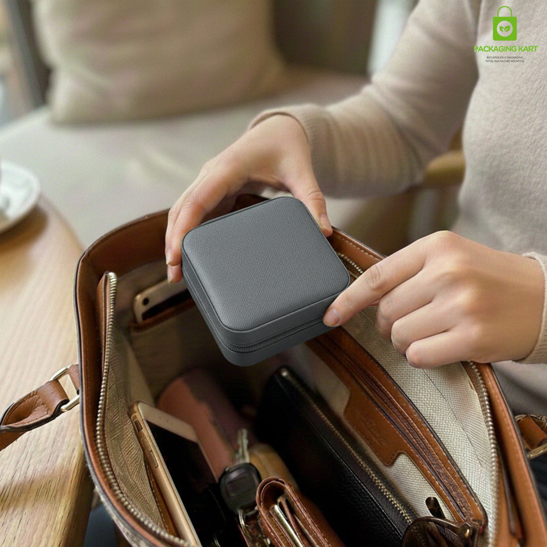 Jewellery Organizer Case for Rings, Earrings, Necklaces & Bracelets