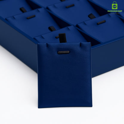 Premium Blue Glass Necklace Tray for Jewelry Storage & Display