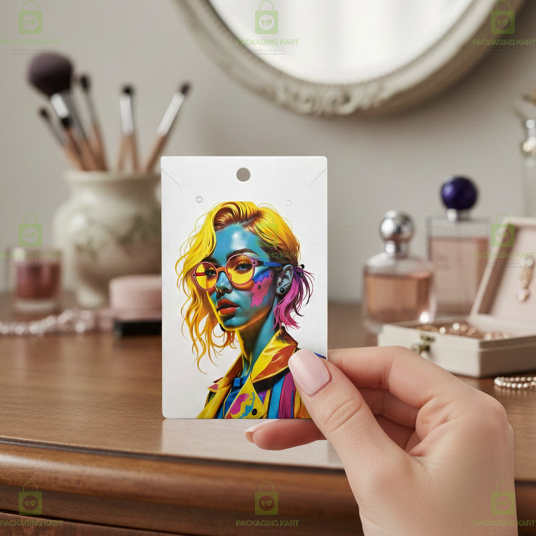 Premium Mangalsutra Baby Card for Jewellery Packaging | Necklace Display Card