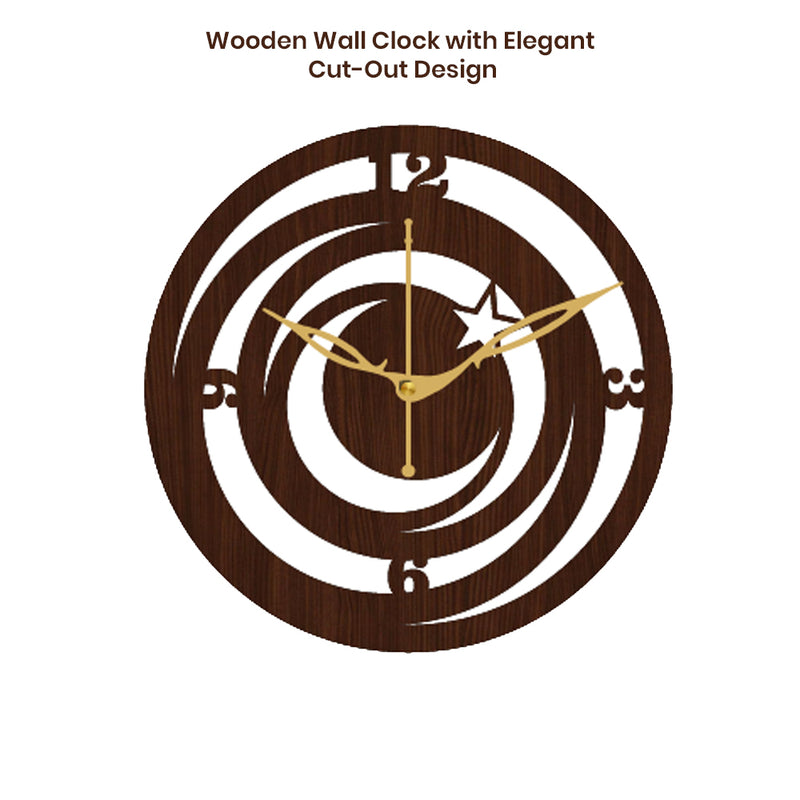 Stylish Wooden Analog Wall Clock – Classic Design