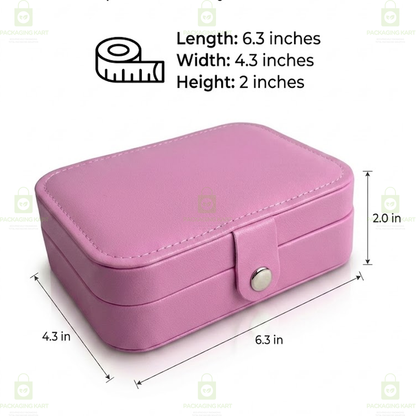 Premium 2 Step Jewellery Box for Women – Velvet Organizer Gift Case for Rings, Earrings & Necklace