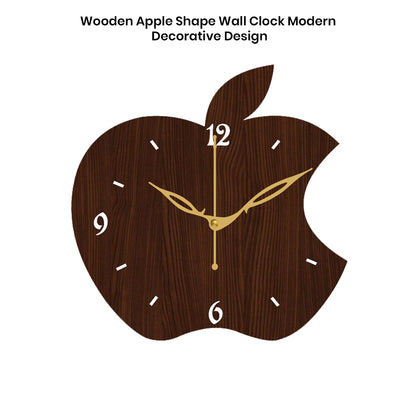 Large Wooden Analog Wall Clock – Antique Finish