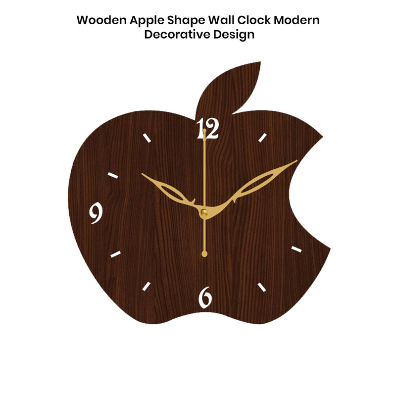 Large Wooden Analog Wall Clock – Antique Finish