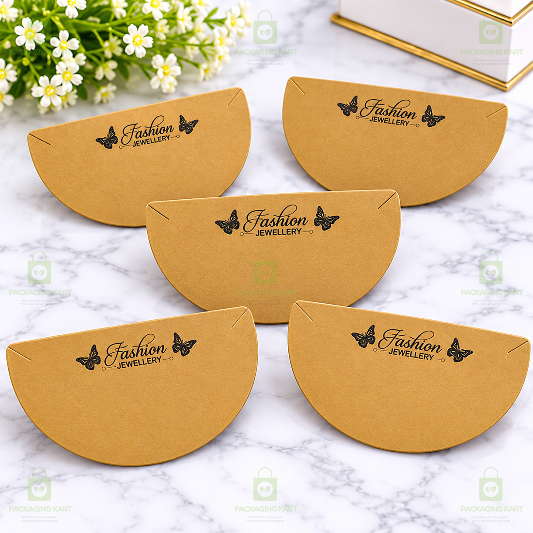 Premium Necklace Chain and Pendant Packaging Cards