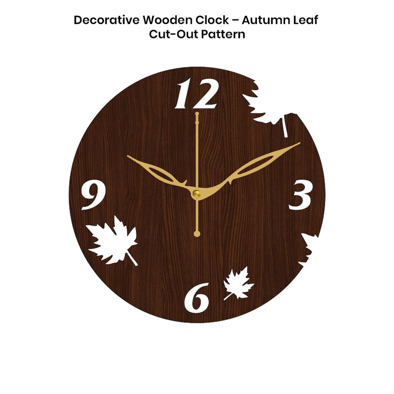 Wooden Decorative Wall Clock for Rustic Home Décor