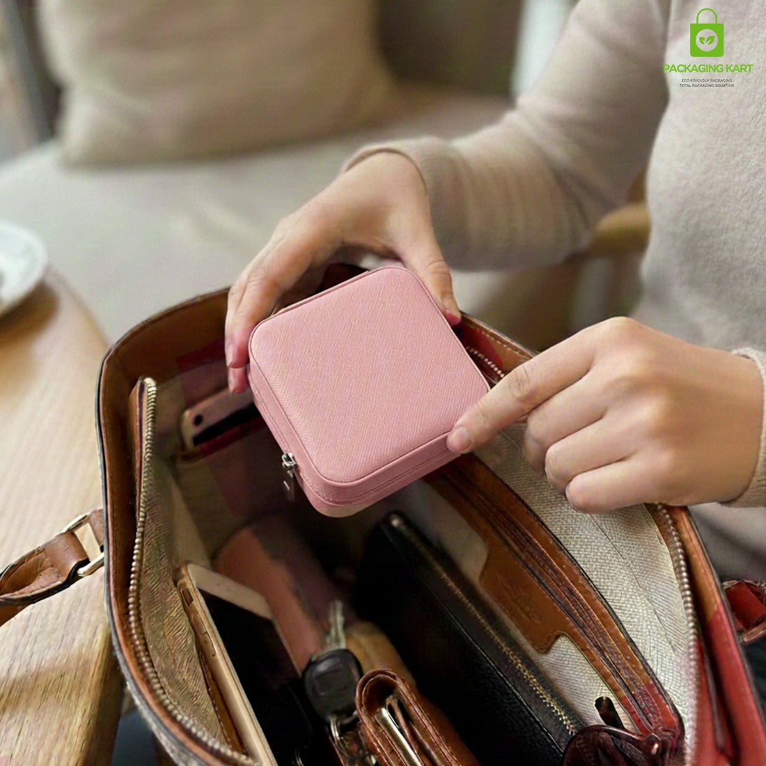 Jewellery Organizer Case for Rings, Earrings, Necklaces & Bracelets