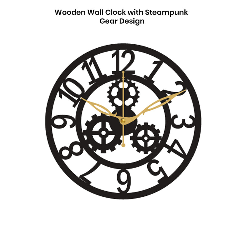 Chic Decorative Wall Clock with Metallic Finish