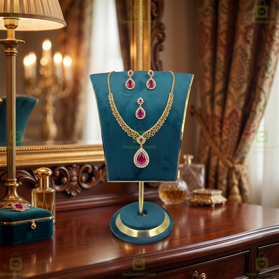 Premium Quality Velvet Jewellery Display Bust for Chains & Necklaces