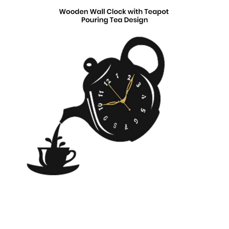 Decorative Wall Clock with Premium Wooden Finish