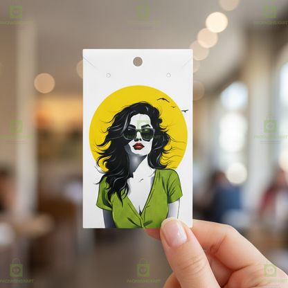 Golden Print Mangalsutra Baby Card | Jewellery Display & Packaging Card