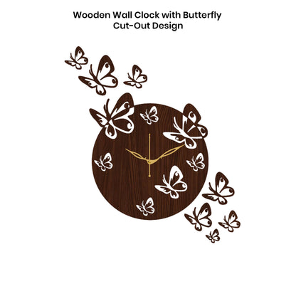 Decorative Wall Clock with Floral Design