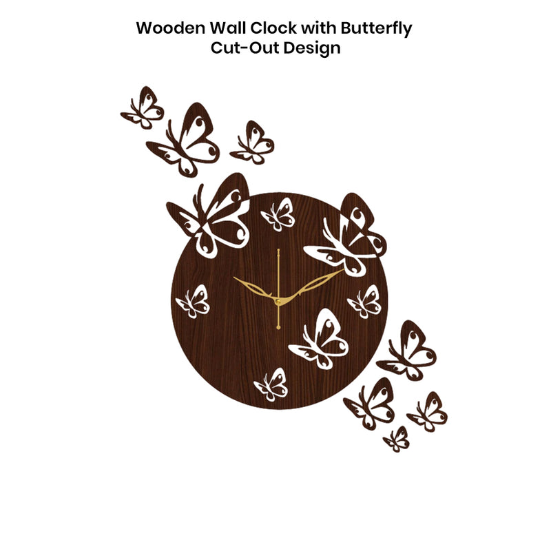 Decorative Wall Clock with Floral Design