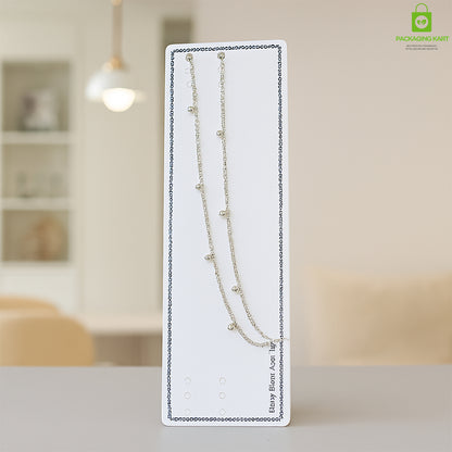 Plain Jewelry Card for Bracelet and Anklet Showcasing