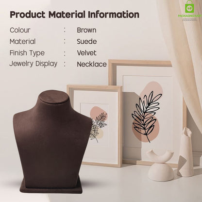 Luxury Brown Velvet Jewellery Set – Perfect for Wedding & Party