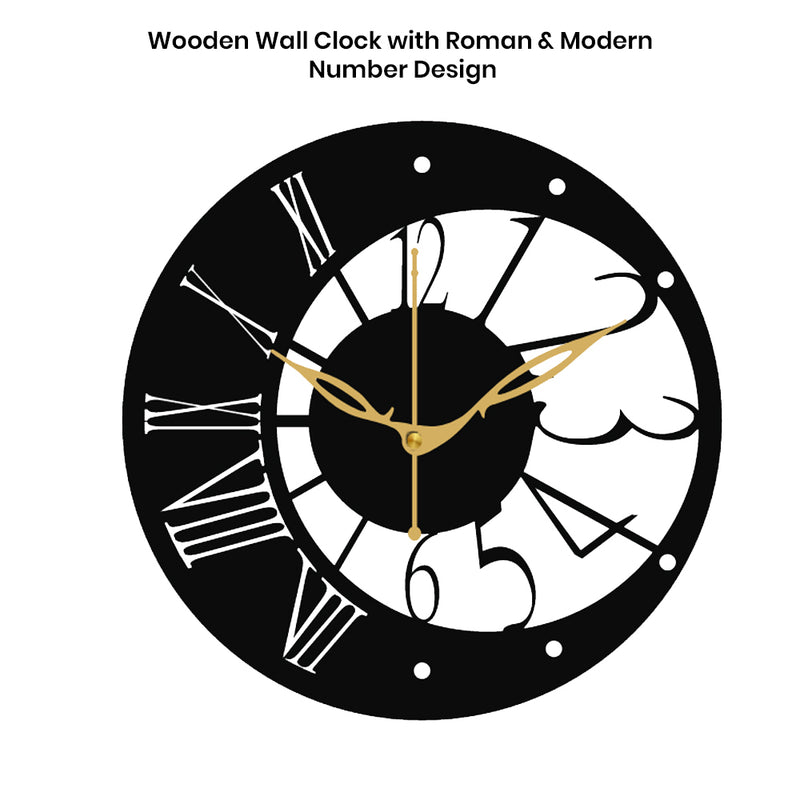 Large Decorative Wall Clock for Living Room Walls