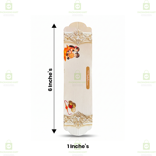 Luxury Printed Rakhi Card for Raksha Bandhan Packaging