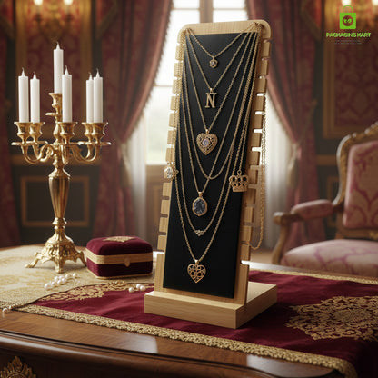 Professional Velvet Chain Pendant Tray – Jewellery Showcase Use