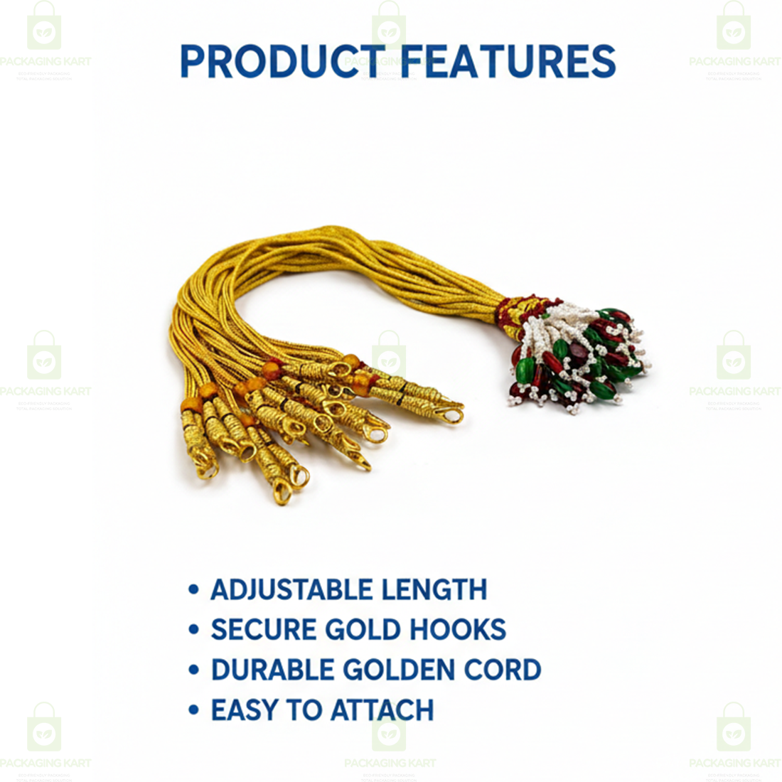 Gold Plated Jewellery Set with Adjustable Dori for Women & Girls