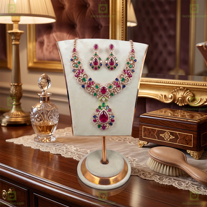 Premium Quality Velvet Jewellery Display Bust for Chains & Necklaces