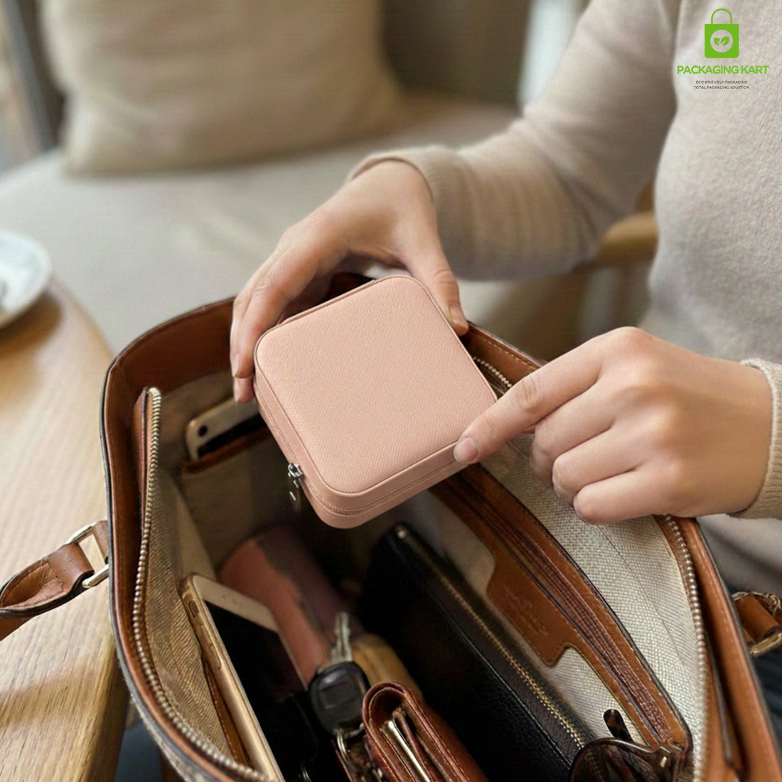 Jewellery Organizer Case for Rings, Earrings, Necklaces & Bracelets