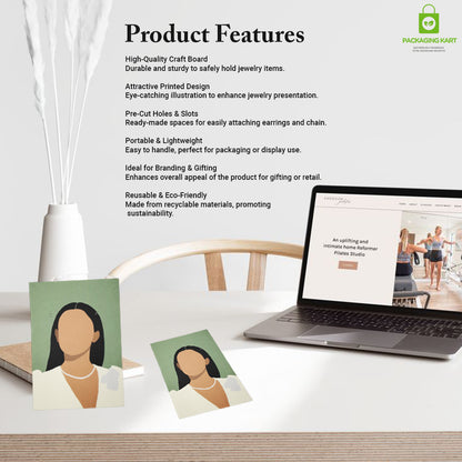 Chain Pendant and Mangalsutra Holder Card for Packaging