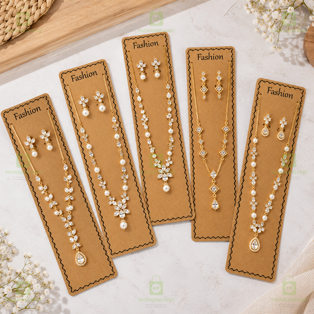 Chain Pendant and Mangalsutra Display Cards for Jewellery