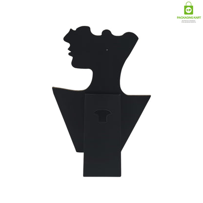 Black Velvet Jewellery Mannequin – Necklace & Mangalsutra Display Stand