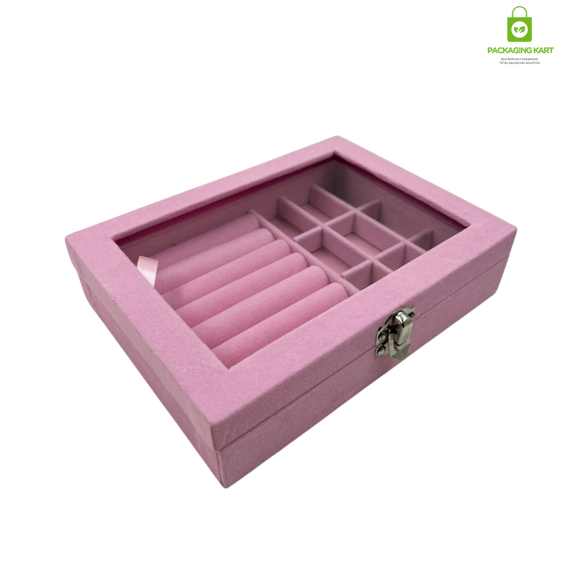 Elegant Watch and Bracelet Display Tray with Glass Mirror Base