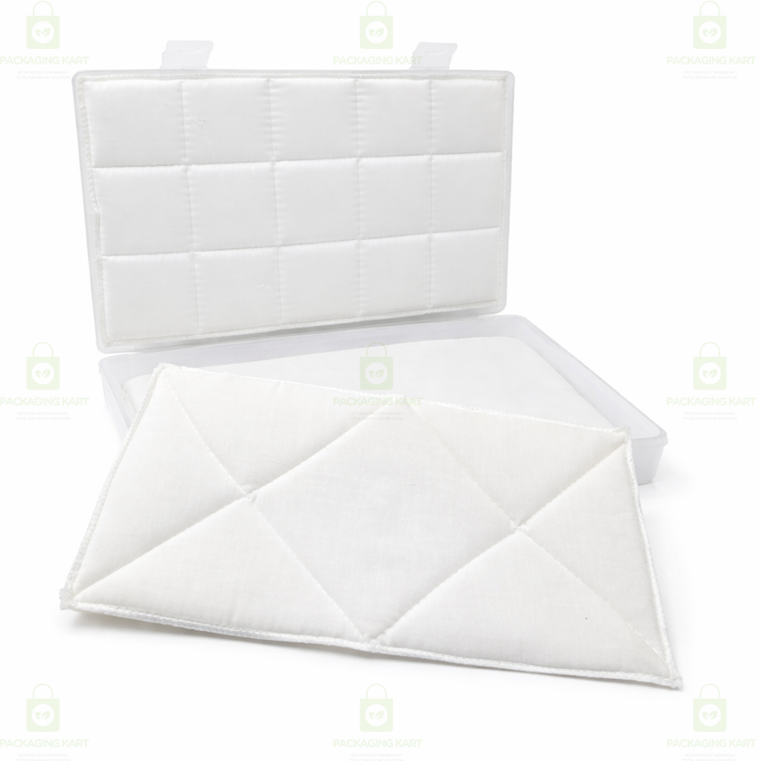 Protective Jewellery Plastic Box with White Cushion Cotton Padding for Safe Jewellery Storage