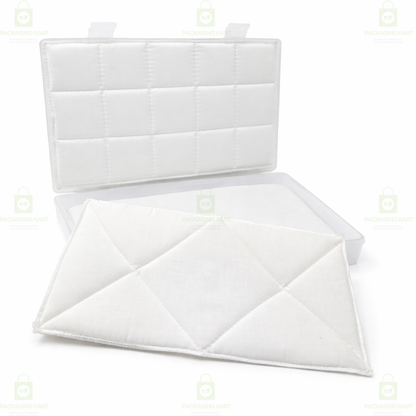 Protective Jewellery Plastic Box with White Cushion Cotton Padding for Safe Jewellery Storage