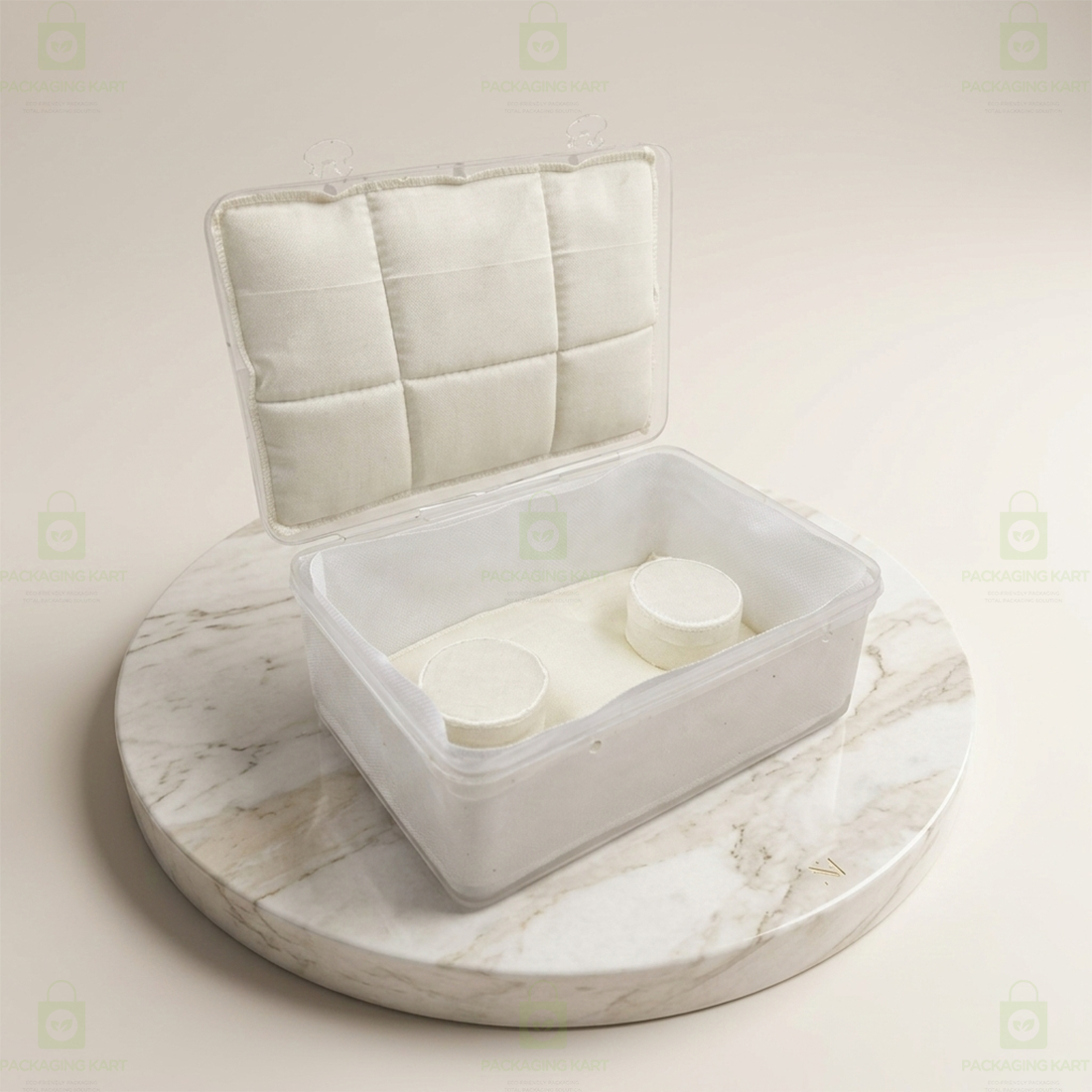 Lightweight Plastic Jewellery Organizer Box with Soft Cotton Cushion for Anti-Oxidation Protection