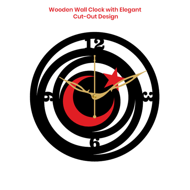 Premium Wooden Analog Wall Clock with Silent Movement
