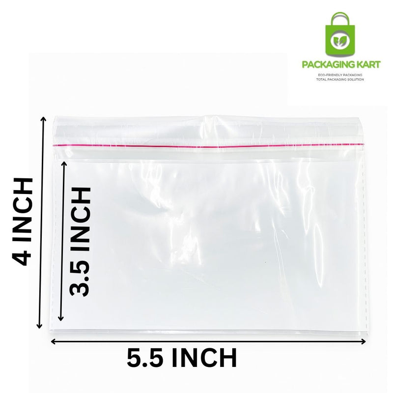5.5X4 51 Micron Jewellery BOPP Self-Sealing Bags – Scratch-Free Packaging