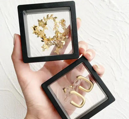 9X9 Jewellery Floating Frame Display Box – 3D Effect for Rings & Pendants