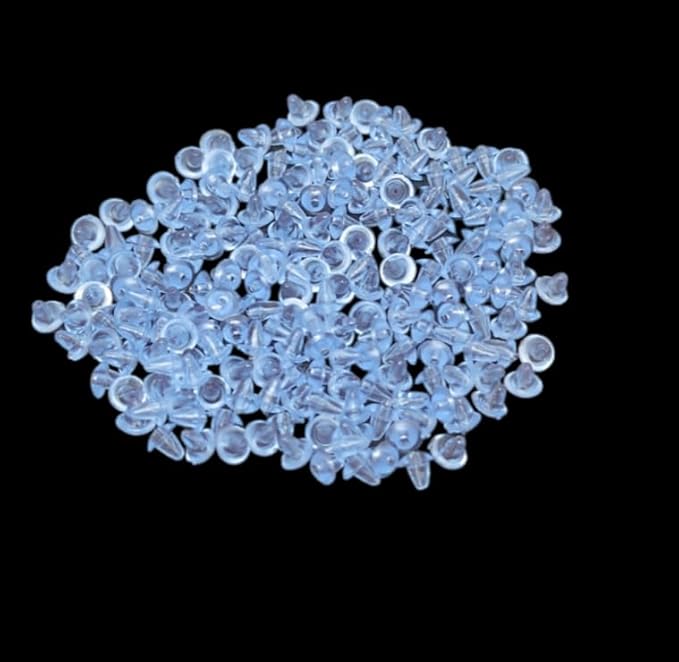 Blue Earring Silicone Patch – 1000 Pcs | Soft & Skin-Friendly Pads