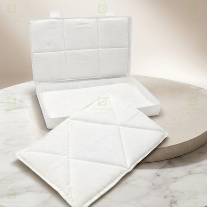 Anti Tarnish Jewellery Plastic Box with White Cotton Cushion – Jewellery Organizer for Rings & Earrings