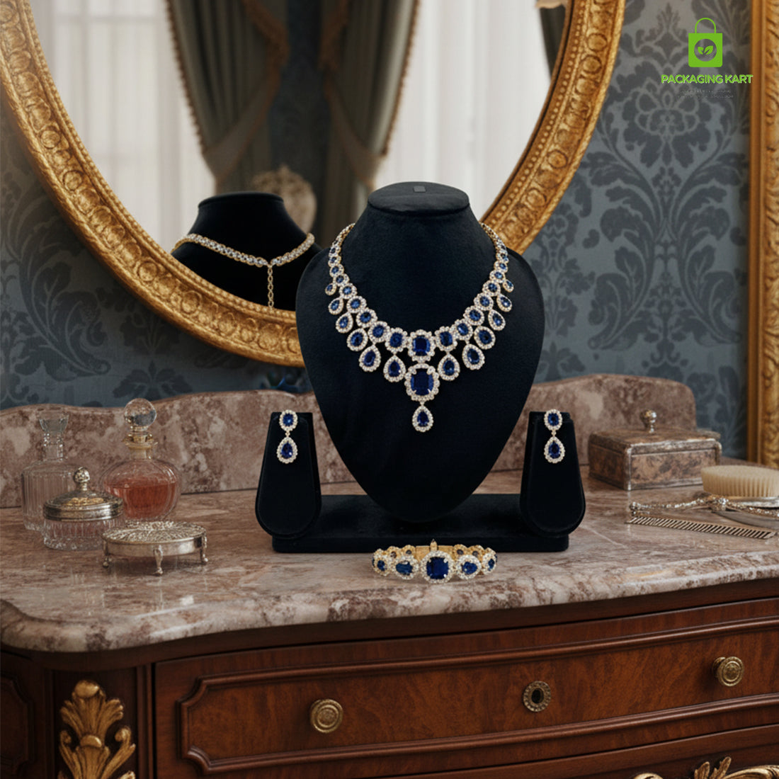 Velvet Jewellery Statue for Shops | Elegant Display Accessory