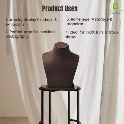 Luxury Brown Velvet Jewellery Set – Perfect for Wedding & Party