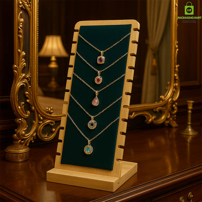 Green Colour Fancy Chain Pendant Jewellery Stand – Elegant Display Organizer