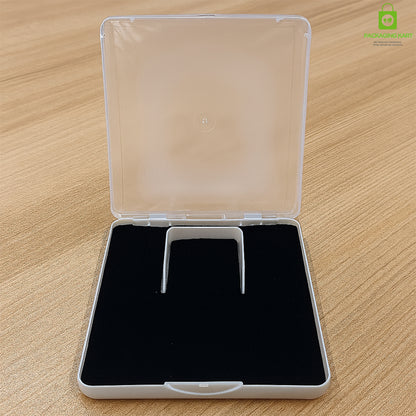 Blue Velvet Plastic Jewellery Gift Box for Necklace & Earring