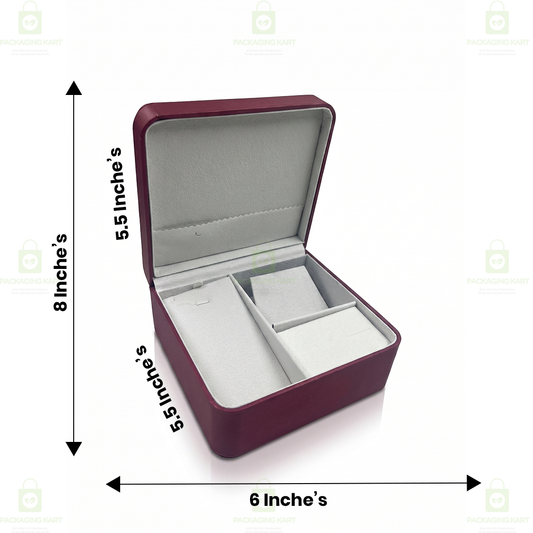 Multi-Compartment Jewellery Organizer Box – Rings, Earrings & Necklaces