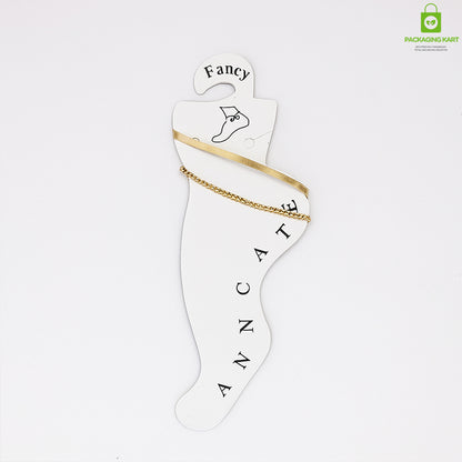 Premium Jewelry Display Card for Anklets and Bracelets