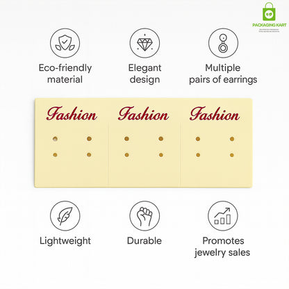 Premium Earrings Display Cards for Jewelry Packaging