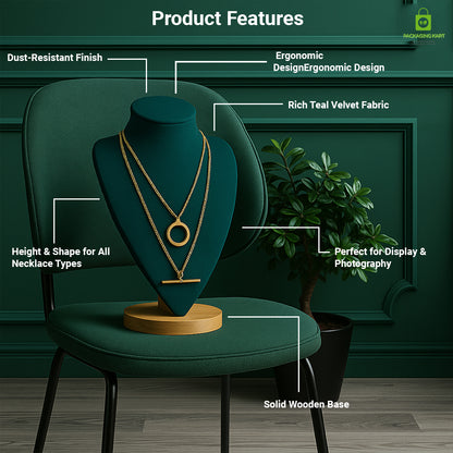 Elegant Green Velvet Jewellery Set for Women – Premium Look